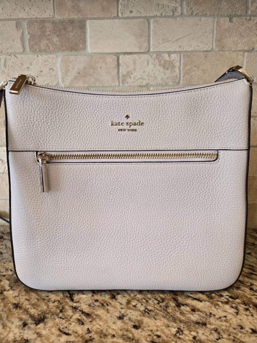 Kate Spade Lena Colorblock Large Swingpack Crossbody in Mountain Gray Multi -EUC - Picture 7 of 14
